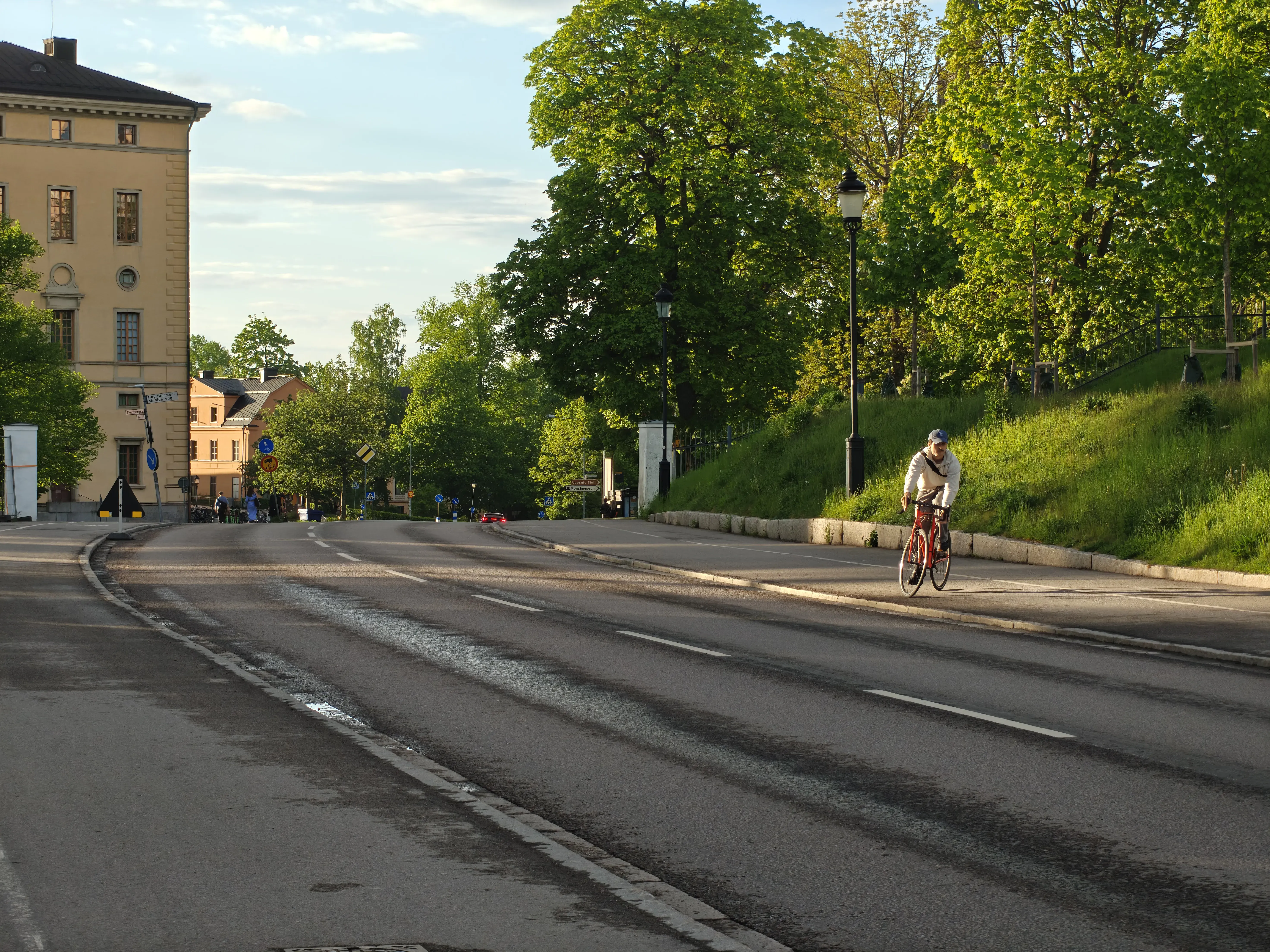 Elcykel vid slottet